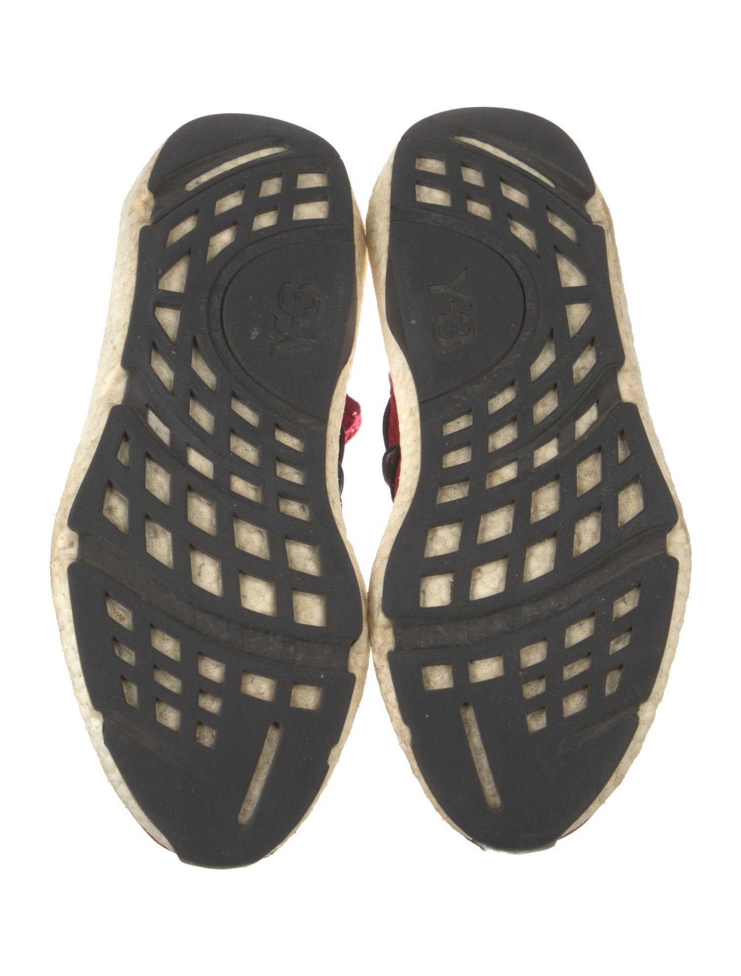 Y-3 Leather Trim Embellishment Athletic Sneakers